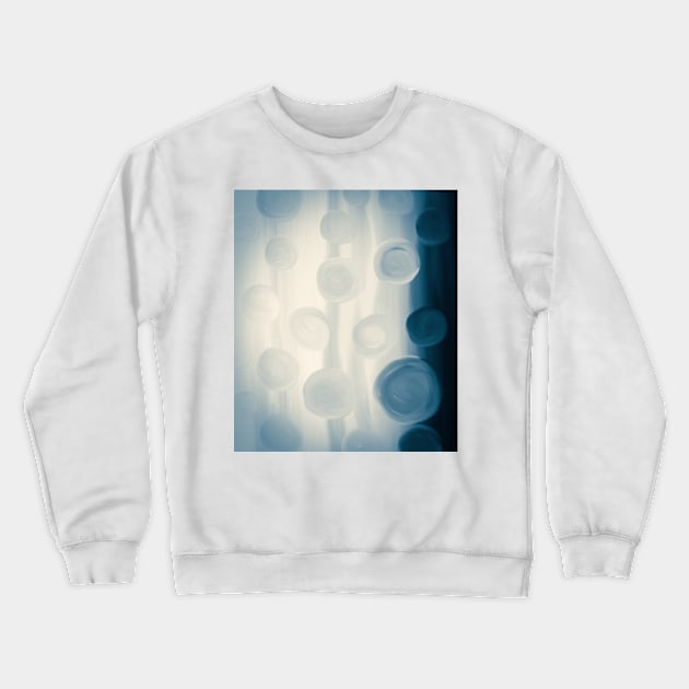 Moody Blue Dots, #mood, #painting Crewneck Sweatshirt by AmyBrinkman